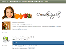 Tablet Screenshot of comidaslight.com.br